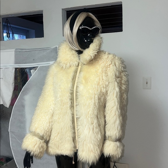 Vintage DINO RICCO Real Mongolian Lamb Fur Jacket/Coat